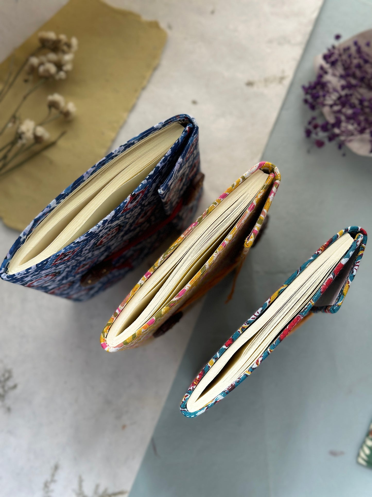 Traditional Bahi Notebook Teal Blue