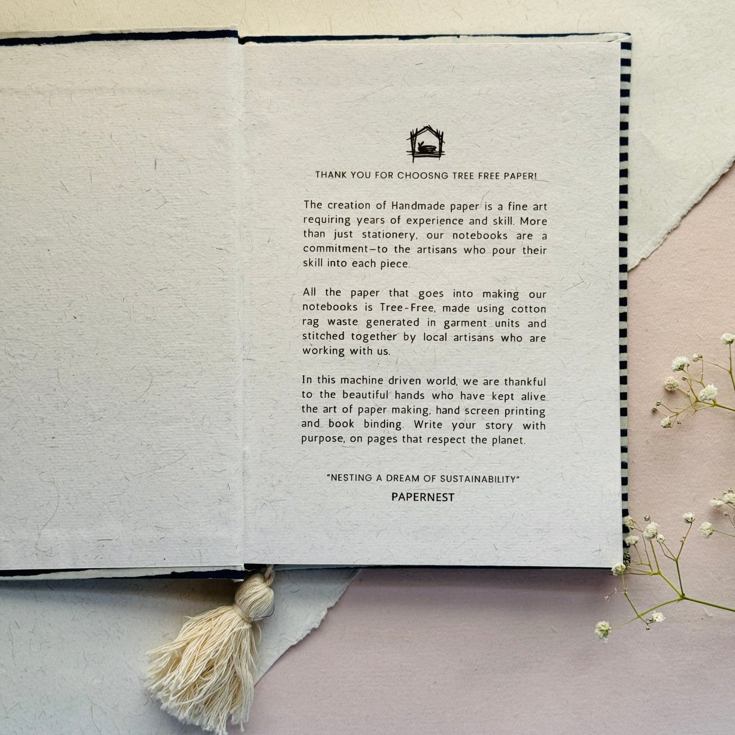 Handcrafted Journal – Bagru Bloom