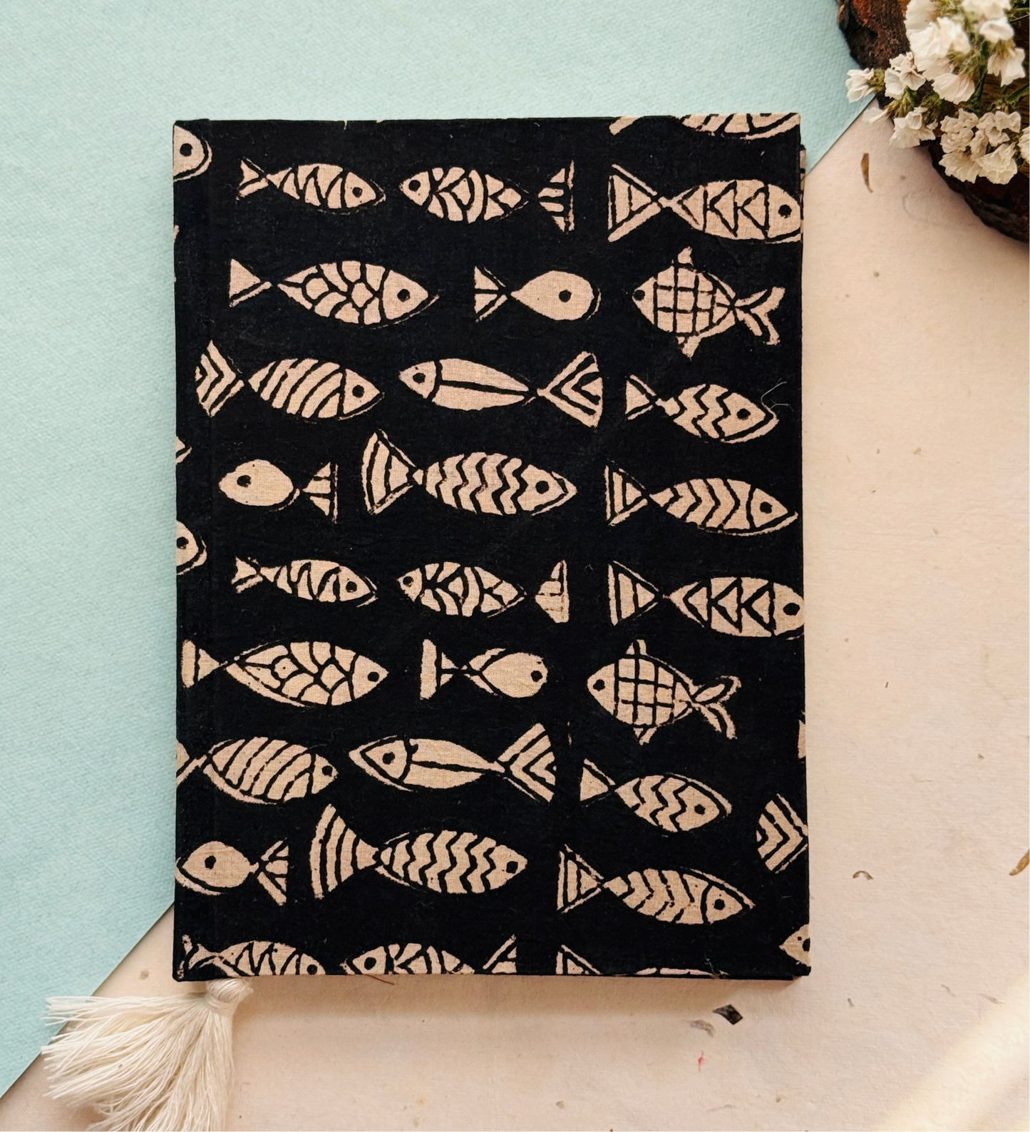 Handcrafted Journal – Bagru Bloom