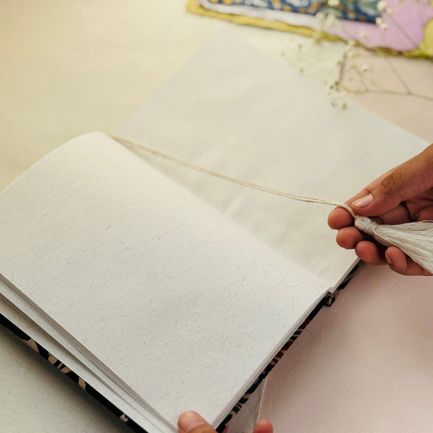 Handcrafted Journal – Bagru Bloom