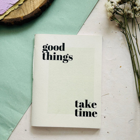 Handmade Notebook- Good things