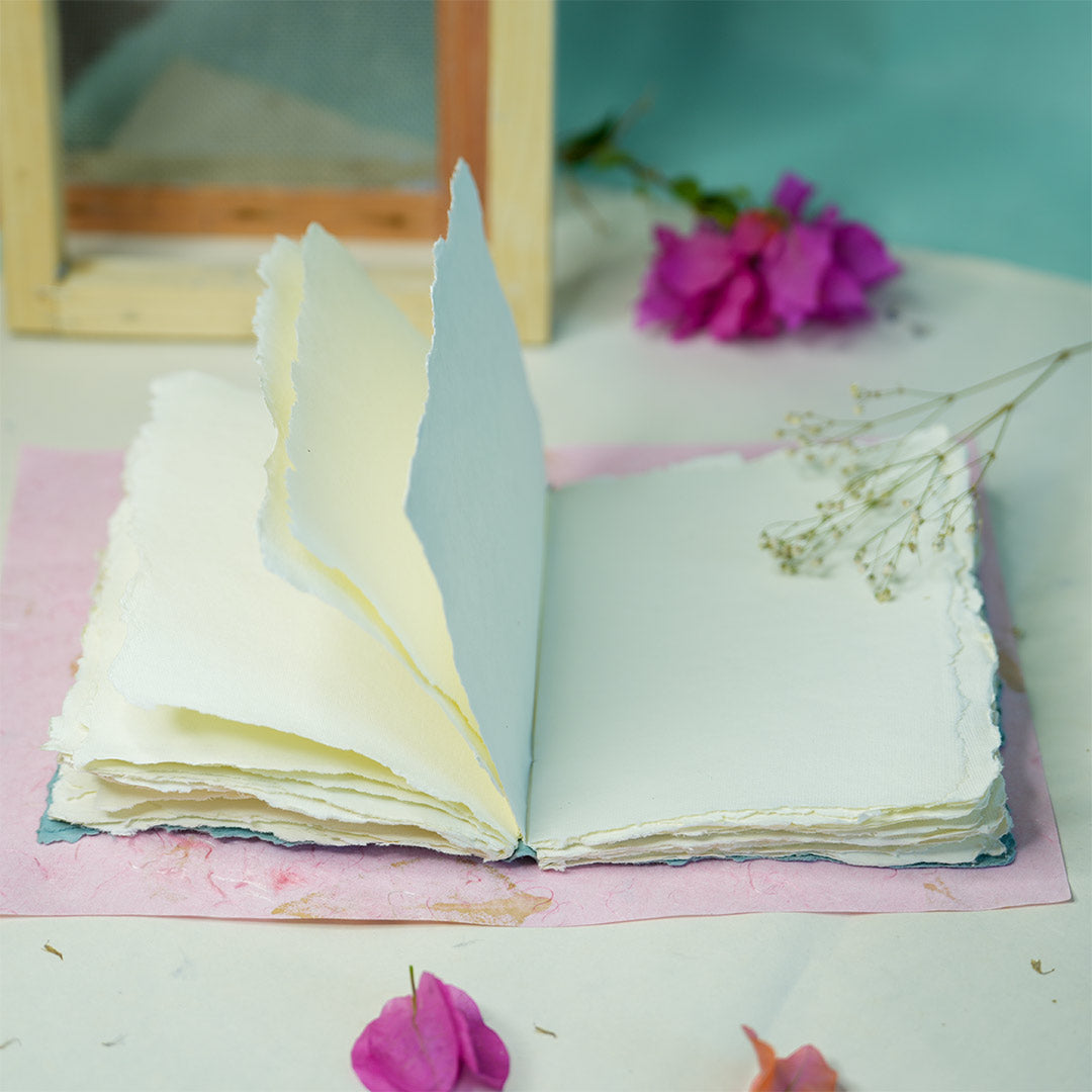 Moonrock Cover Handmade Deckle Edge Paper Notebook