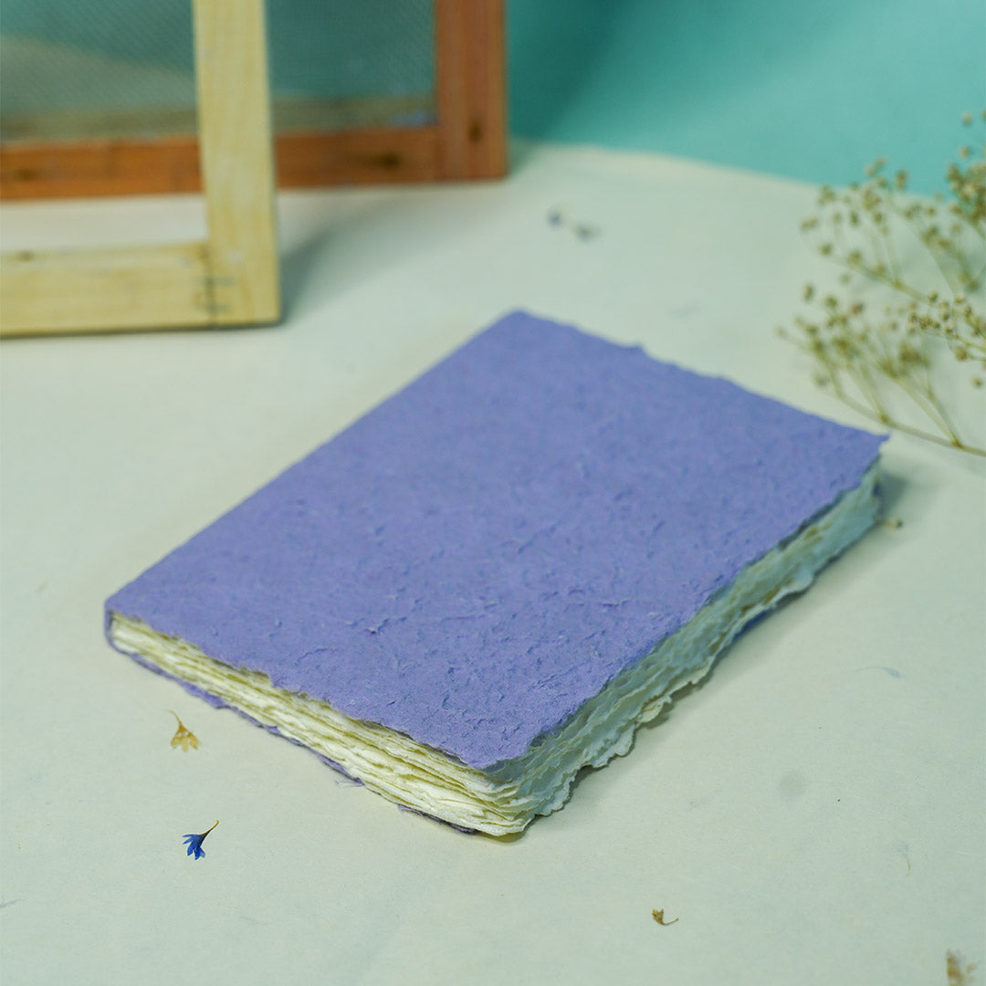 Moonrock Cover Handmade Deckle Edge Paper Notebook