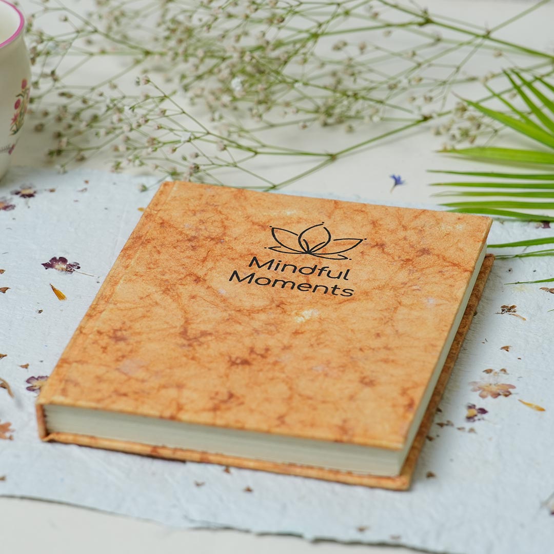 Blank Journal - Mindful Moments- Batik Amber