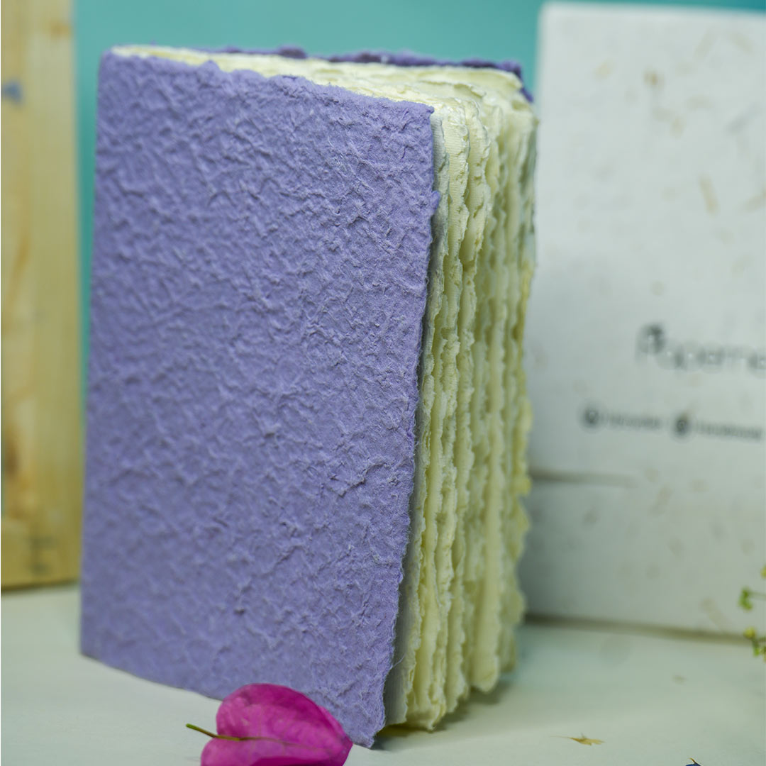 Moonrock Cover Handmade Deckle Edge Paper Notebook