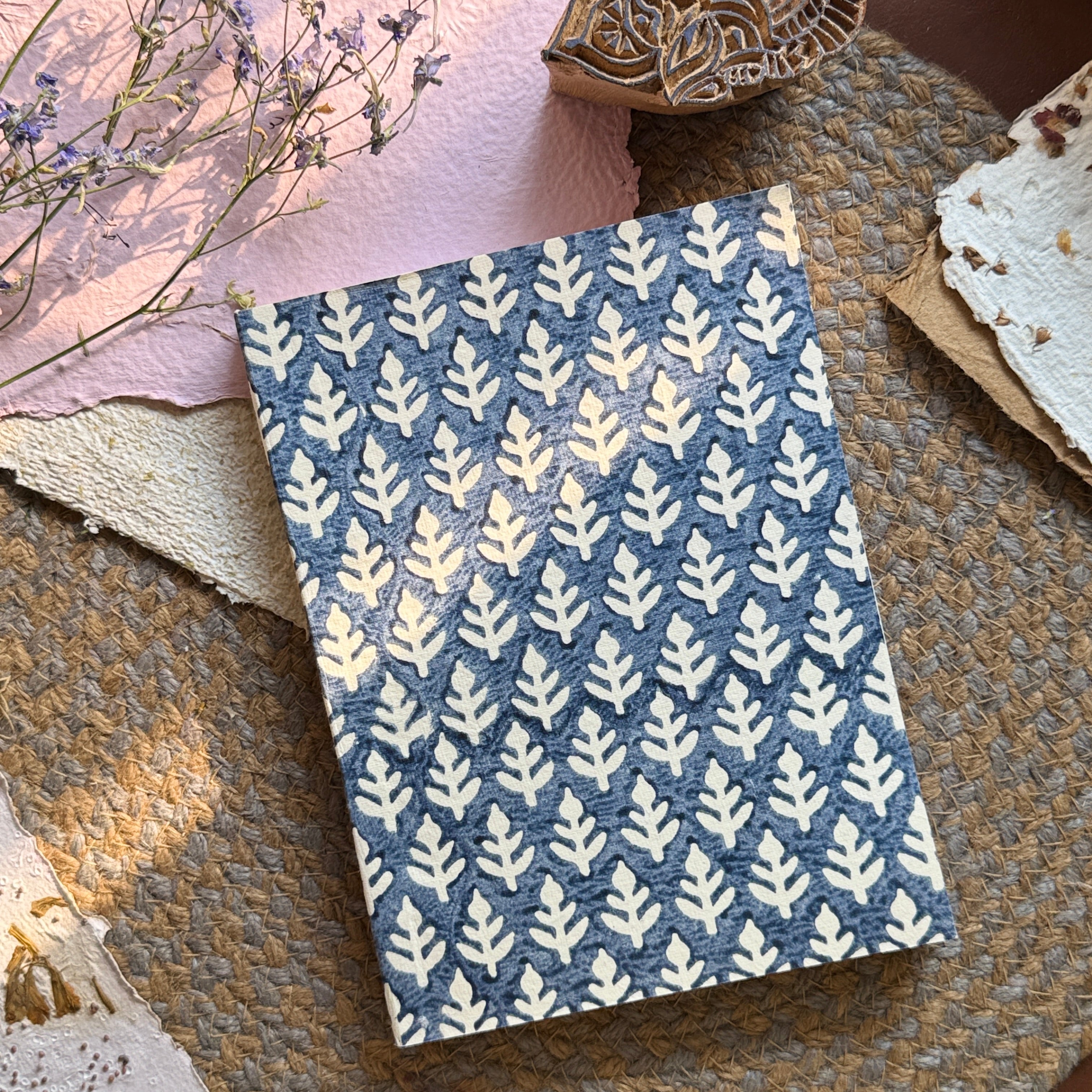 Hand-Block Print journal - Noor Bagh