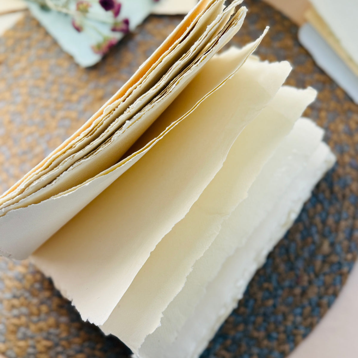 A5 Deckle Edge handmade Art Book – Husky Edge cover