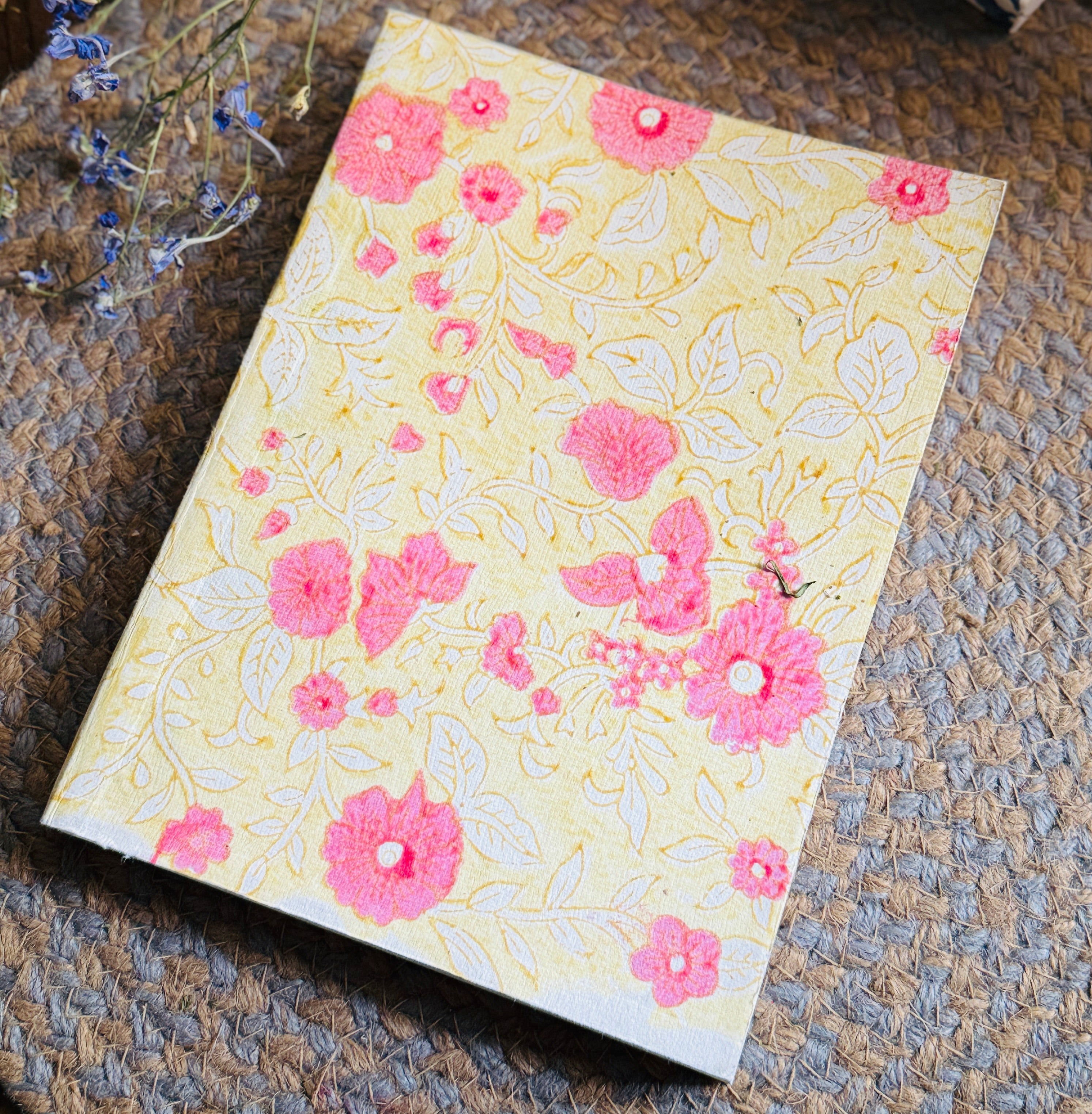 Hand-Block Print journal - Phool Vatika