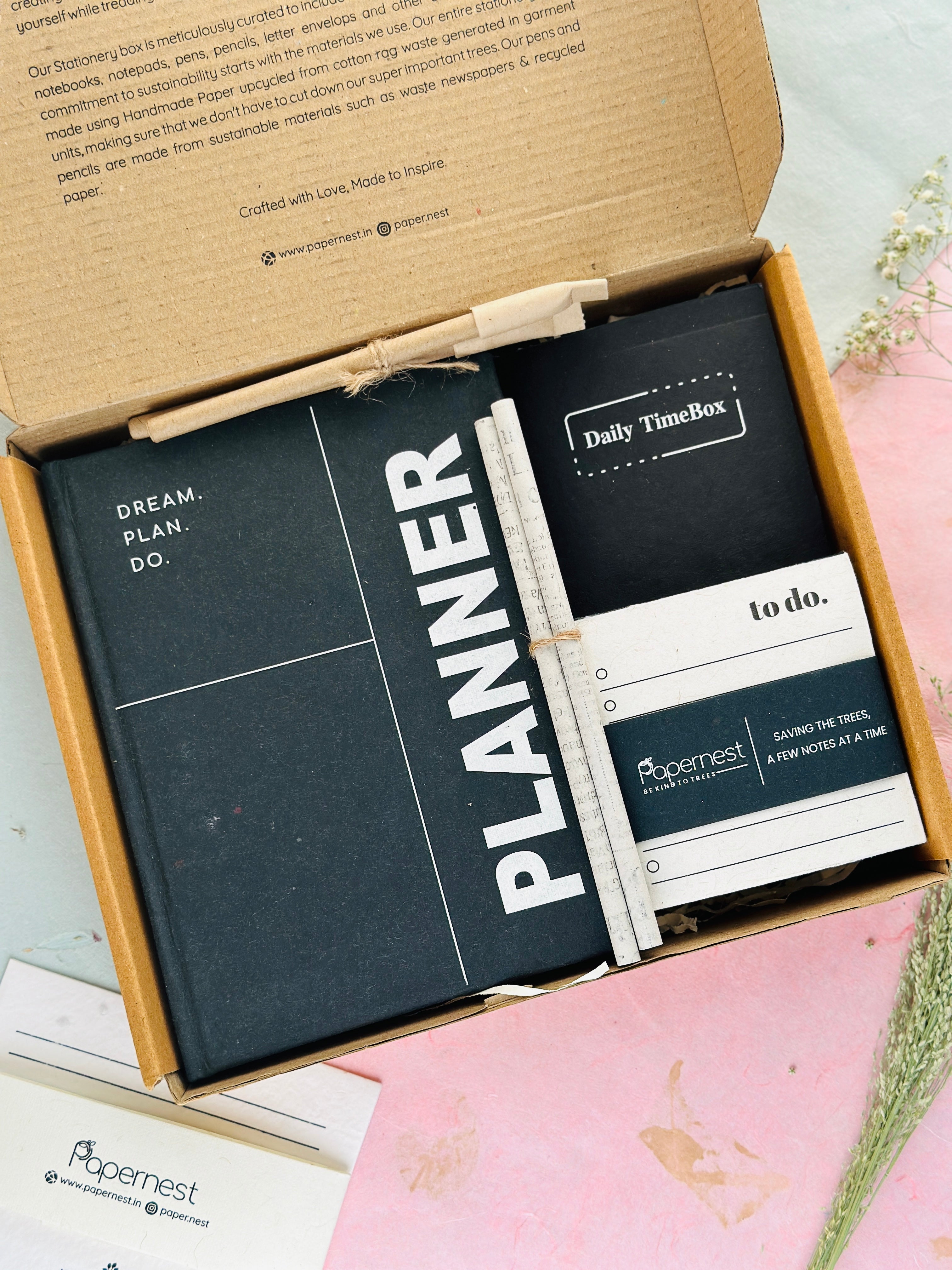 Sustainable 'Time management' Corporate Gifts Hamper  - Classic Black