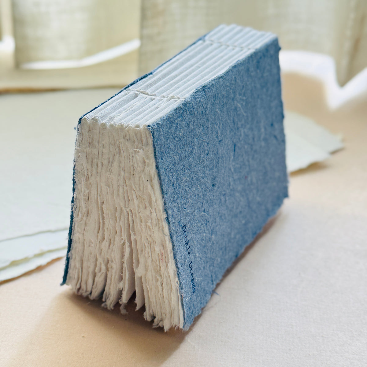 Mini Deckle Edge Art Book –  Raw Denim