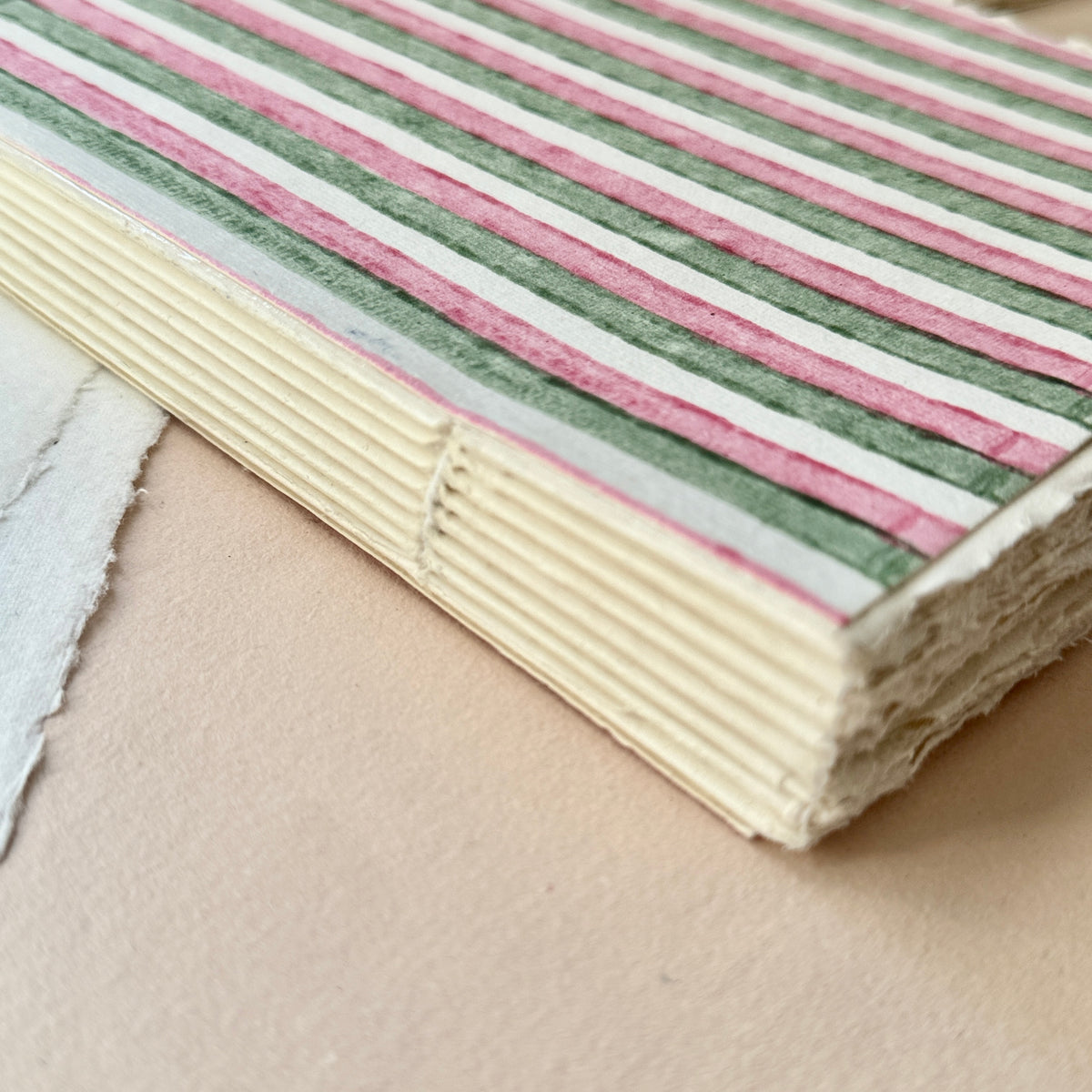 Deckle Edge Art Book B5 size –  Block Print - Macha & Rose
