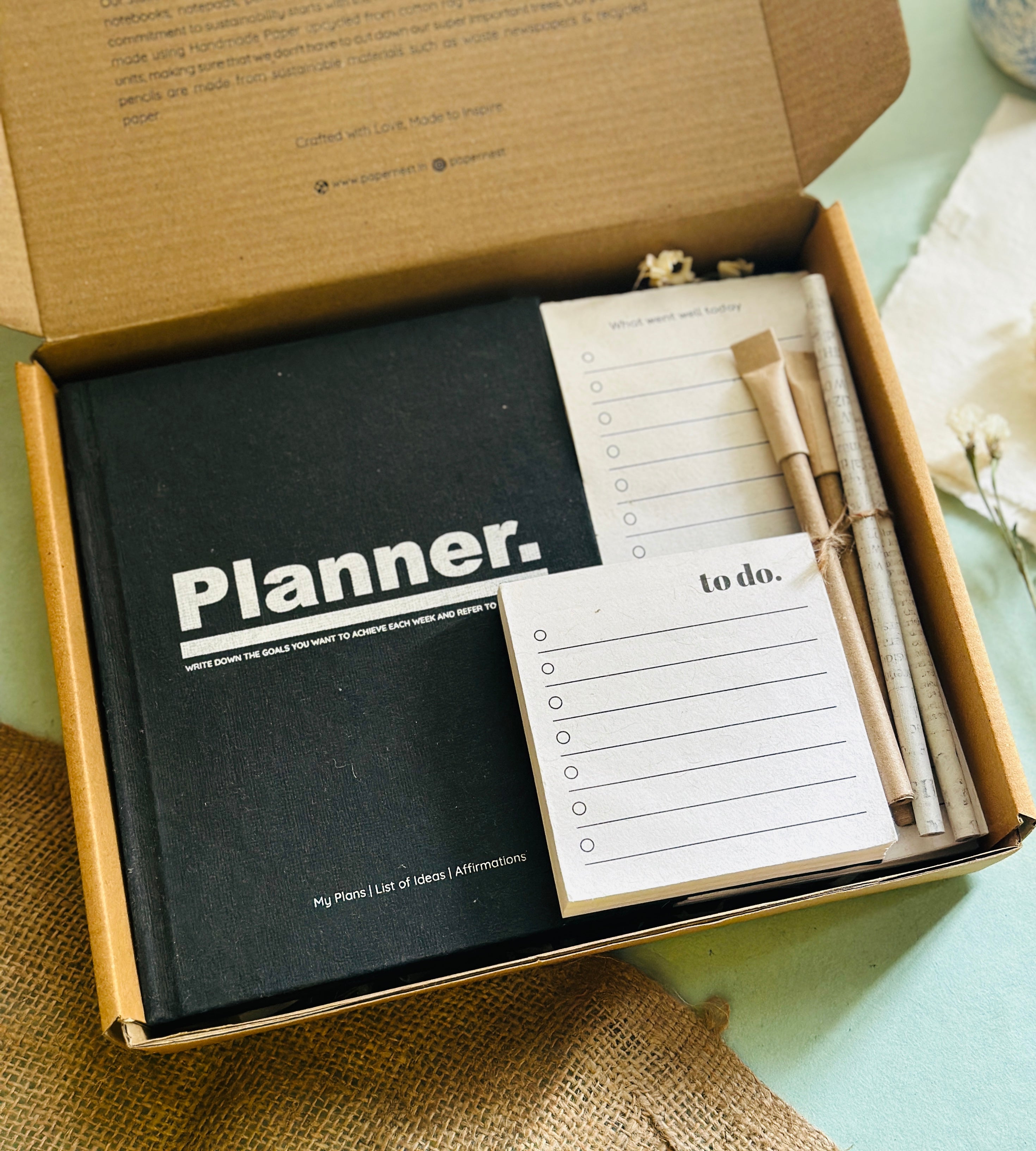 Buy Handmade Paper Planner Gift Box – Papernest