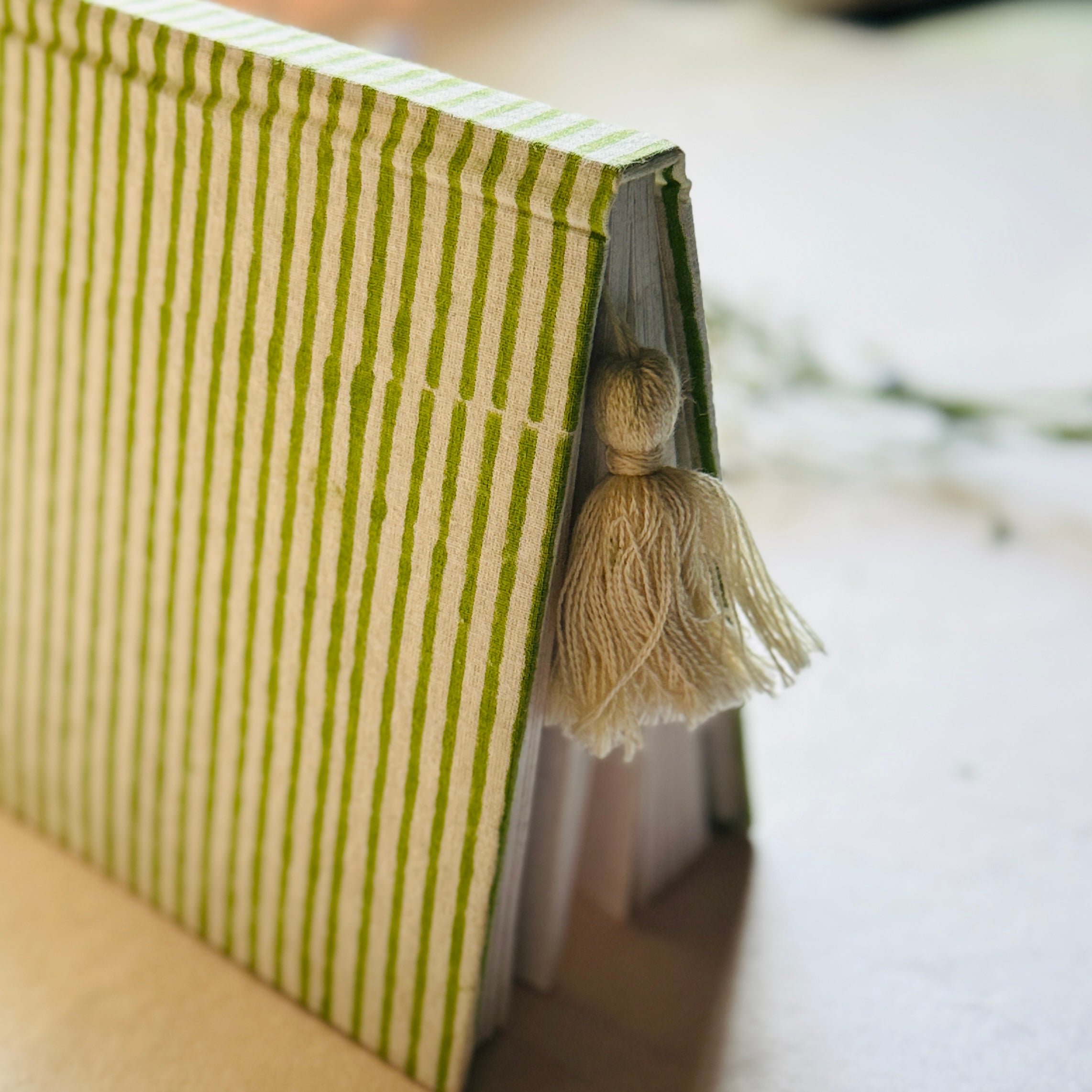 Handmade cloth cover Journal – Olive Grove