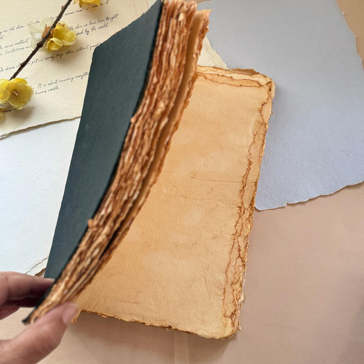 B5 Handmade Vintage Journal- Thick journal, Antique Paper