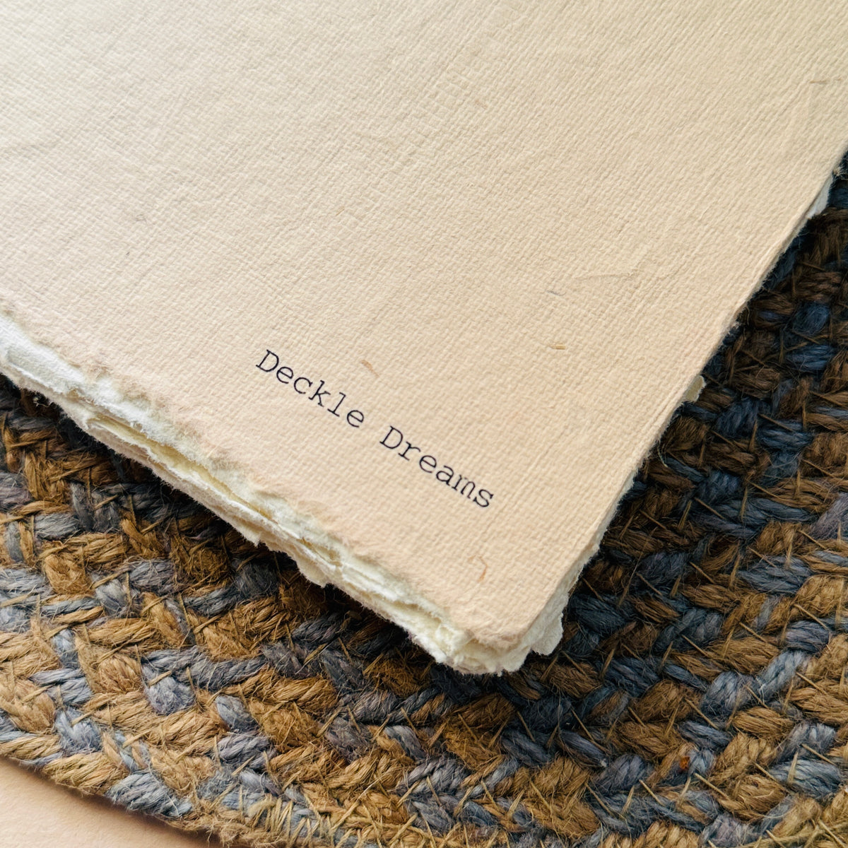 A5 Deckle Edge handmade Art Book – Husky Edge cover