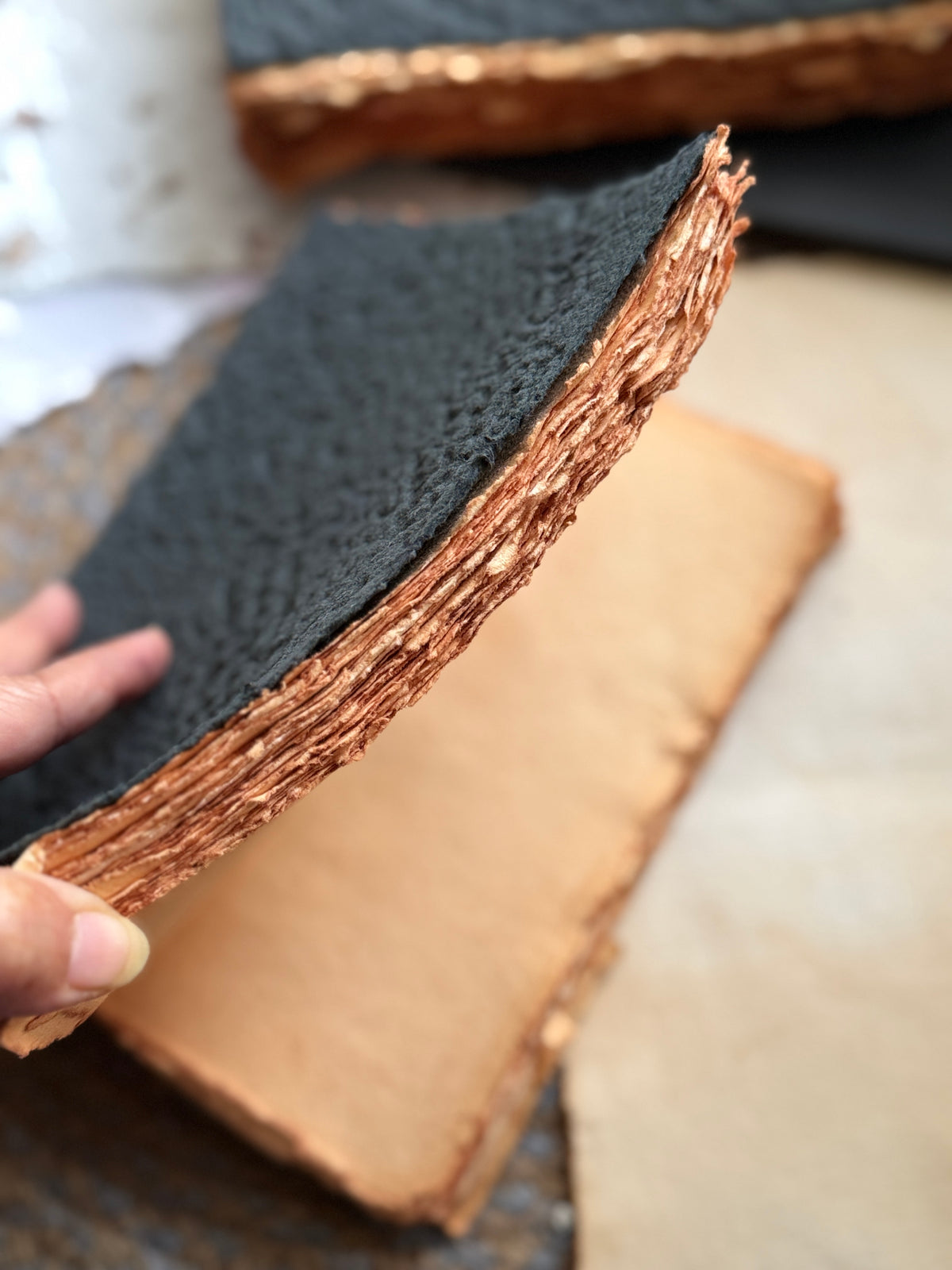Handmade Vintage Thick Journal- Antique Paper