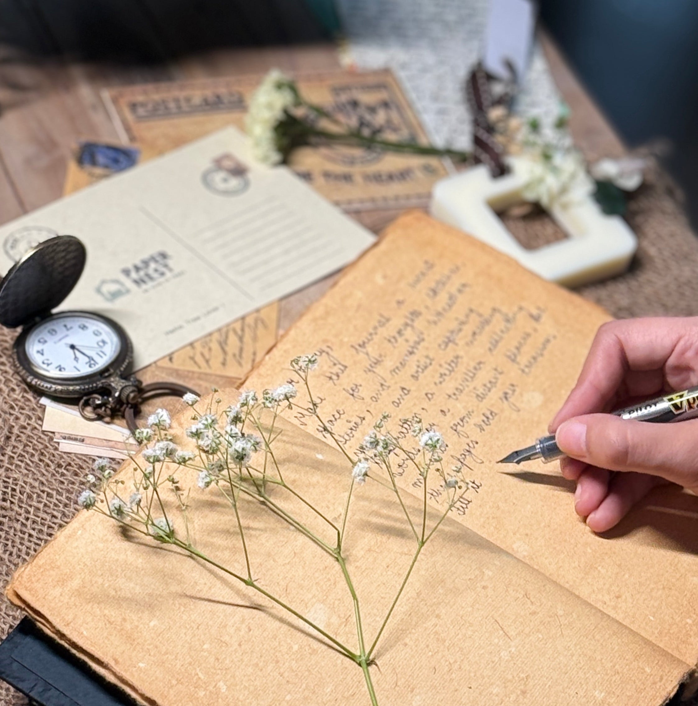 Vintage Journal A4 size- Treasure of memories