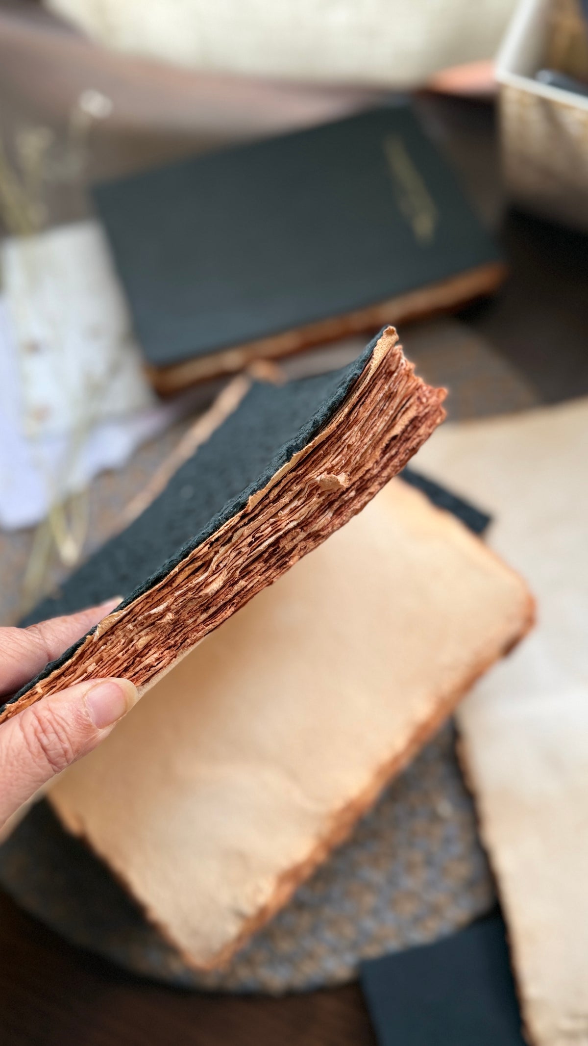 Handmade Vintage Thick Journal- Antique Paper