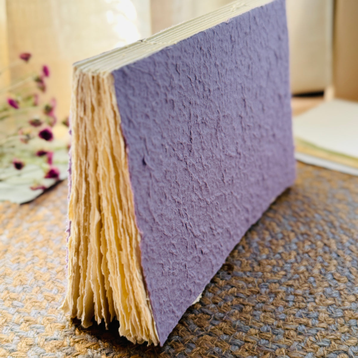 B5 size Deckle Edge Art Book –  Moonrock Lavender cover