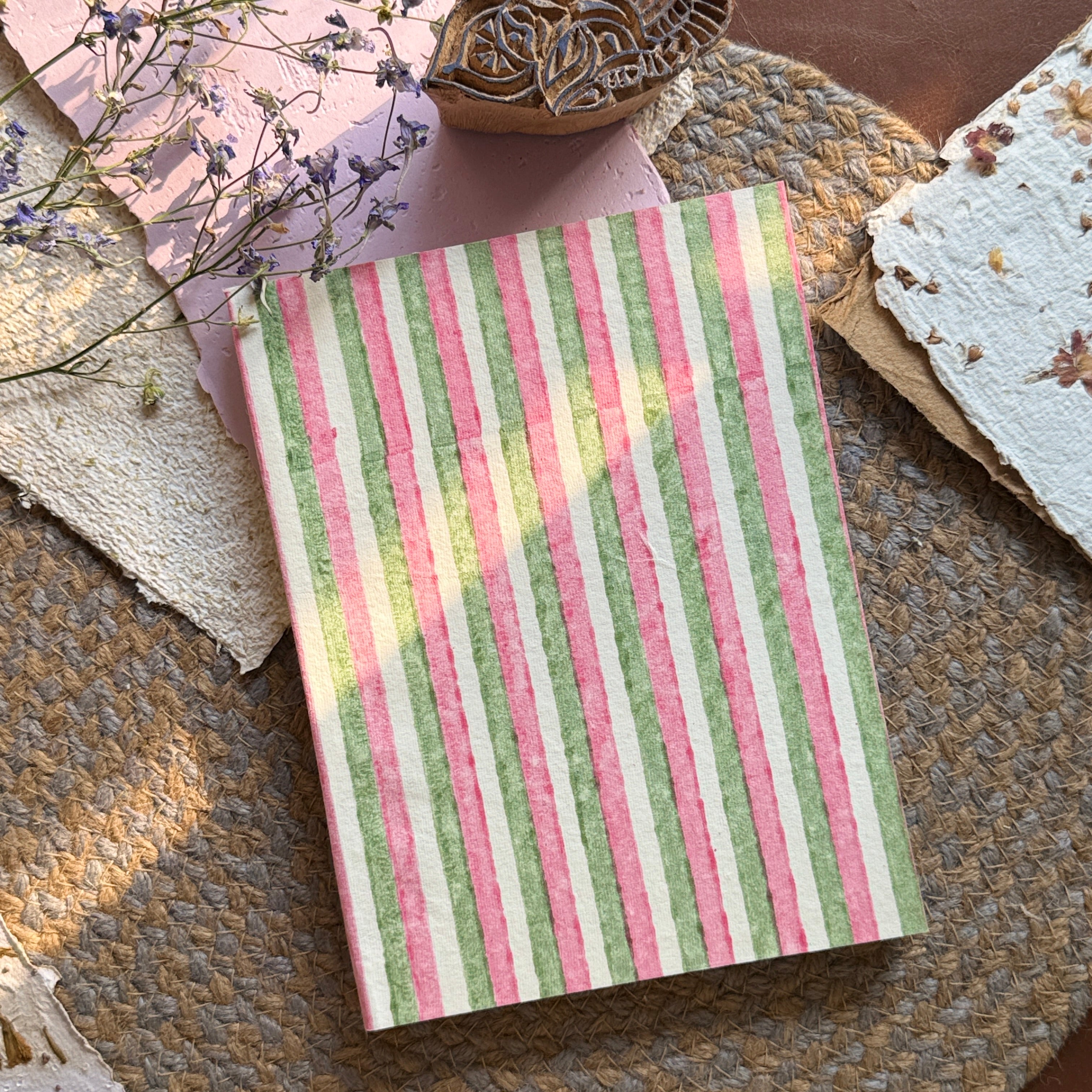 Hand-Block Print journal - lehar