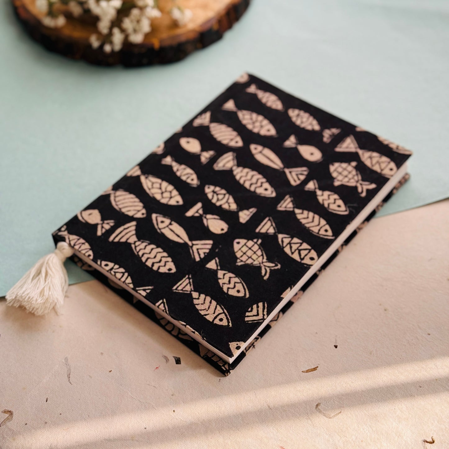 Handcrafted Journal – Bagru Bloom