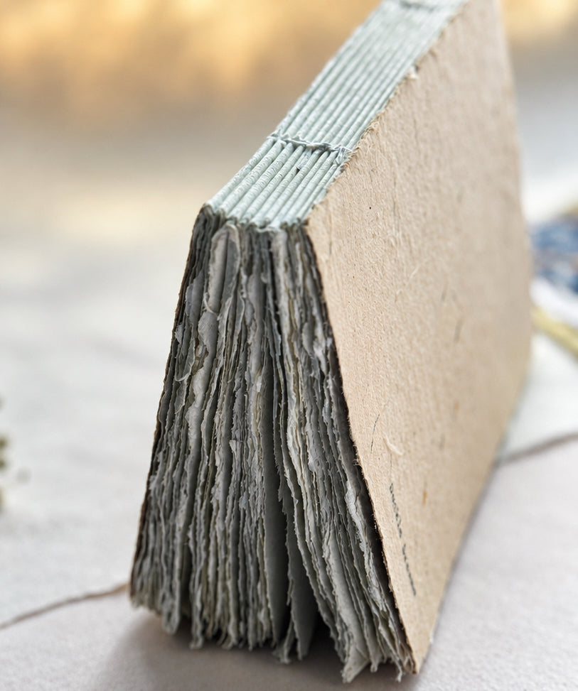 A5 Deckle Edge handmade Art Book – Husky Edge cover