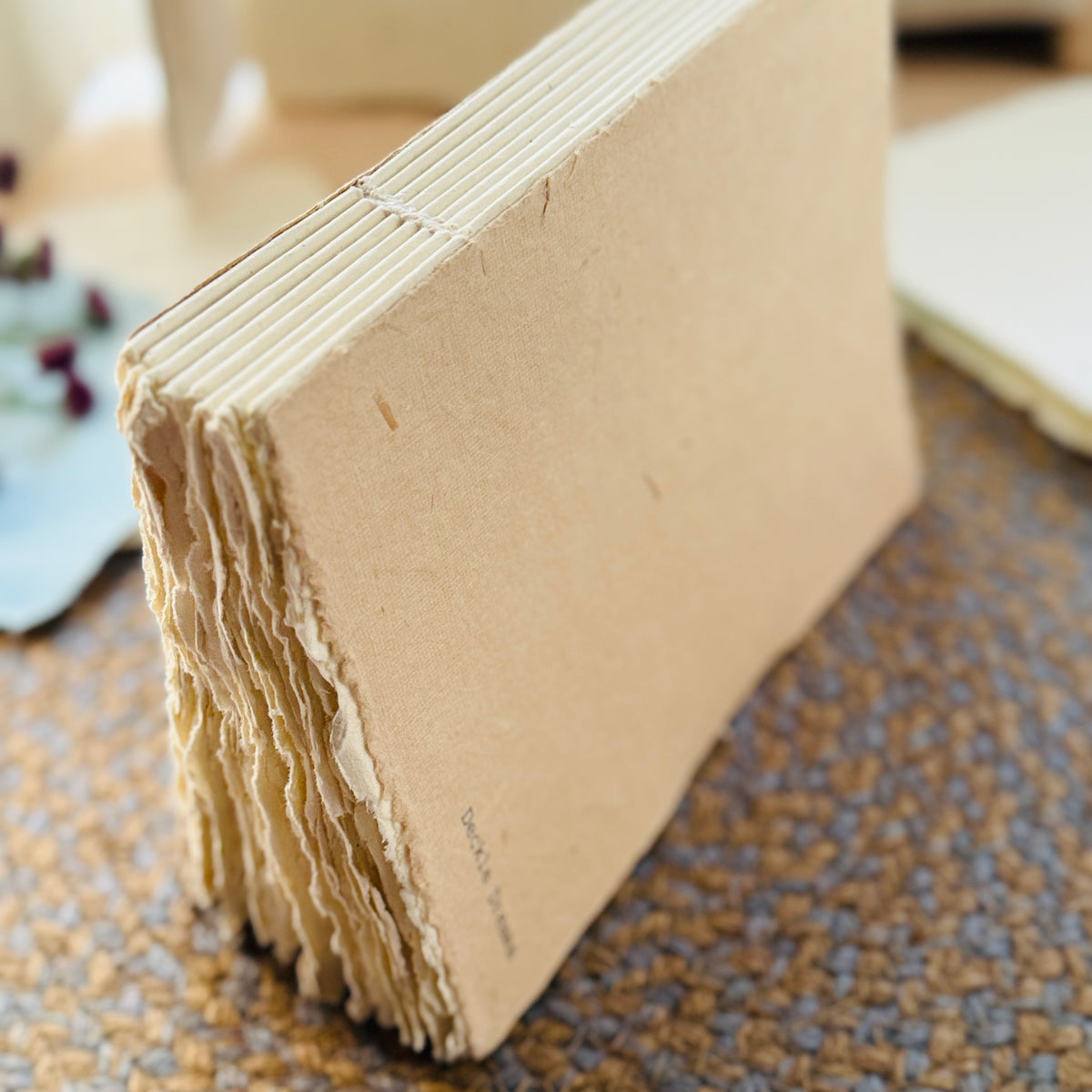 A5 Deckle Edge handmade Art Book – Husky Edge cover