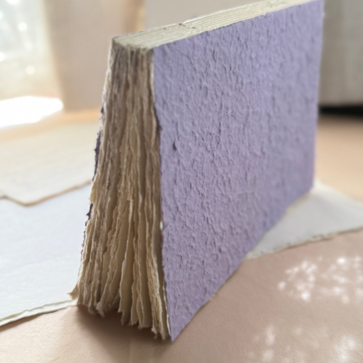 B5 size Deckle Edge Art Book –  Moonrock Lavender cover