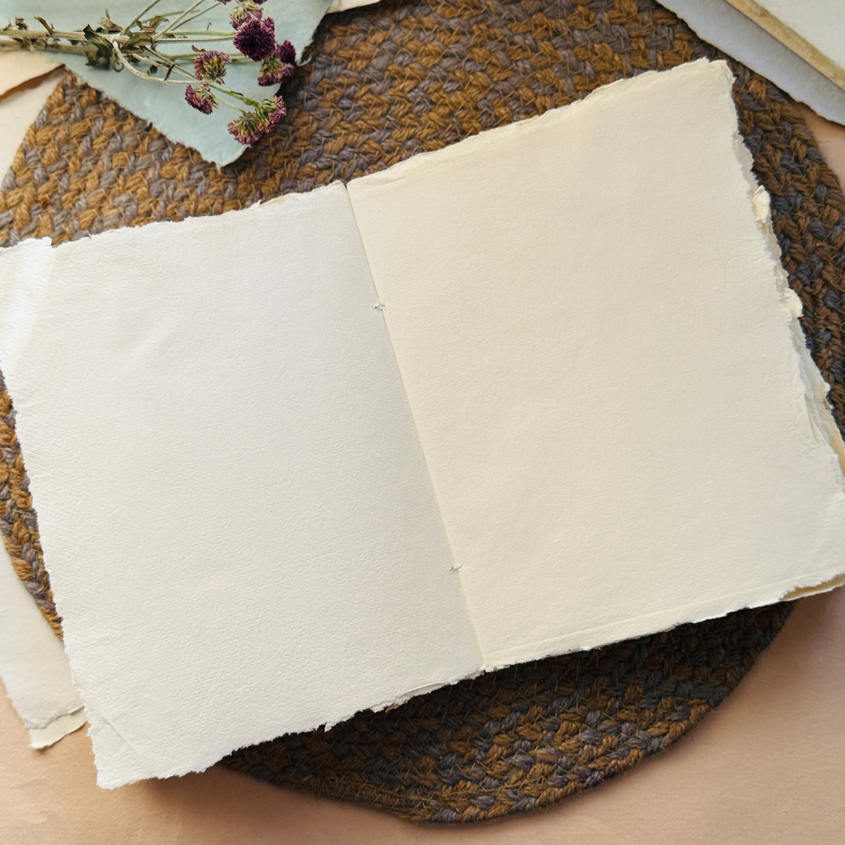 A5 Deckle Edge handmade Art Book – Husky Edge cover