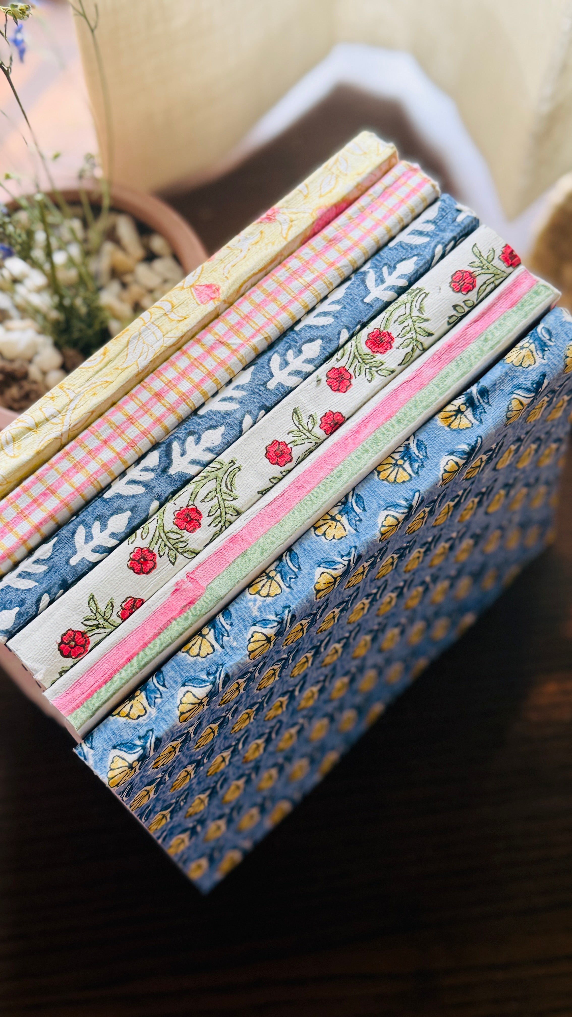 Hand-Block Print journal - lehar