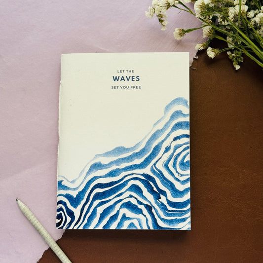 Handmade Notebook- waves