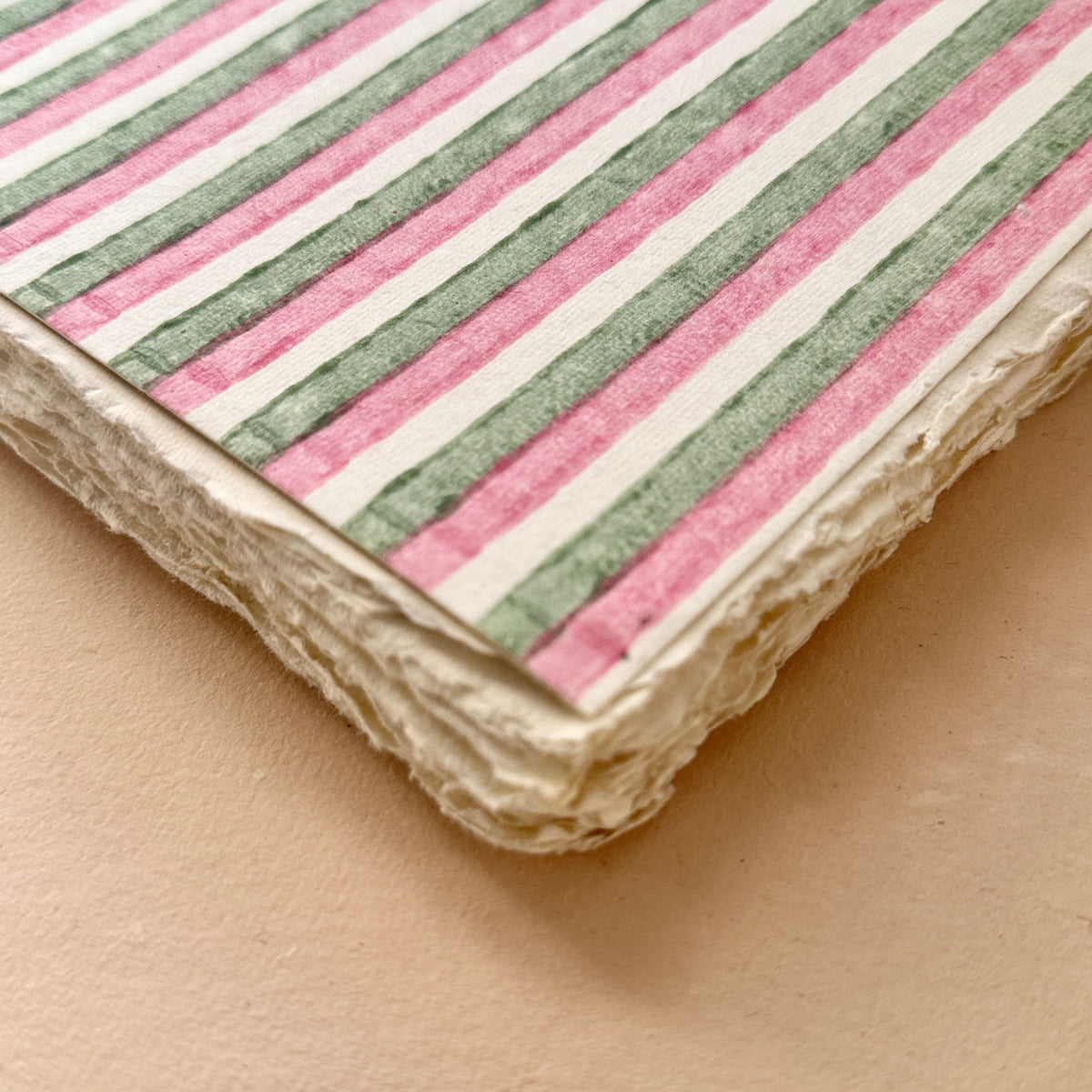 Deckle Edge Art Book B5 size –  Block Print - Macha & Rose