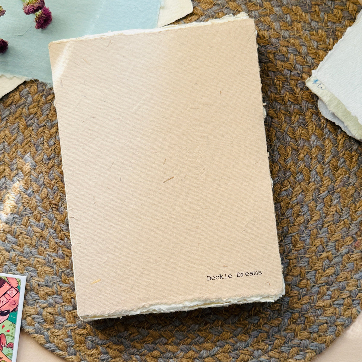 A5 Deckle Edge handmade Art Book – Husky Edge cover